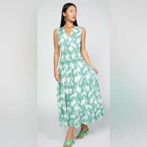 Current Air Green and White Sleeveless Dress